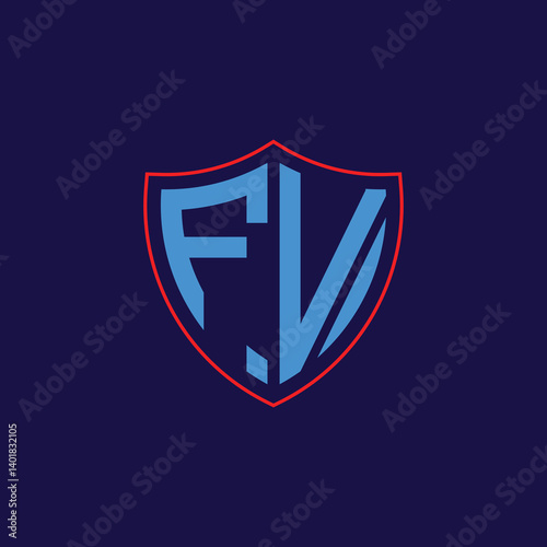 Free Download Corporate Shield Logo with Letter Combination - GFXLoad