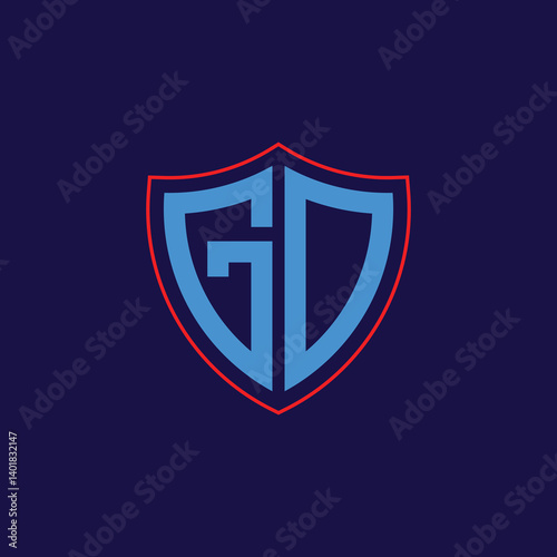 Free Download Corporate Shield Logo with Letter Combination - GFXLoad