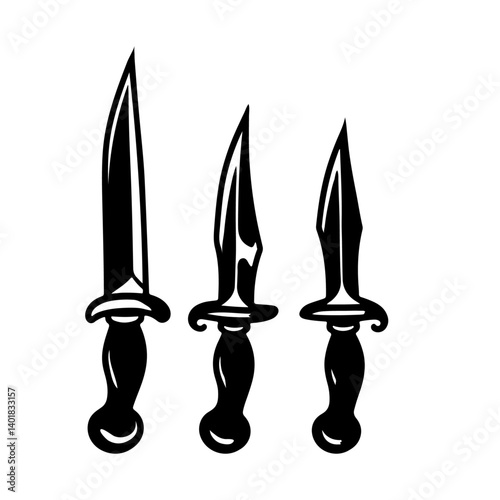 Old sword of kings silhouette vector file.