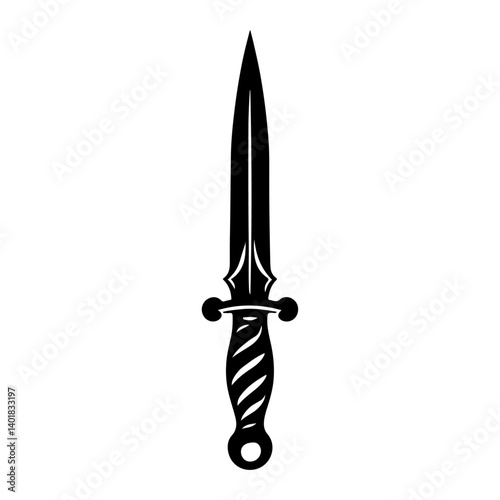 Sword silhouette vector file.