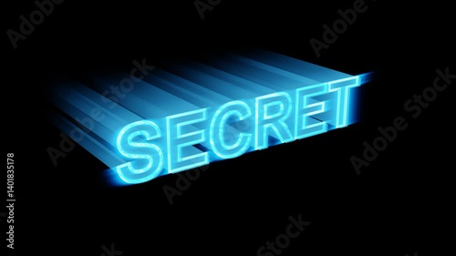 Glow Up Bright Neon Text For a Secret text