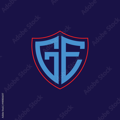 Free Download Corporate Shield Logo with Letter Combination - GFXLoad