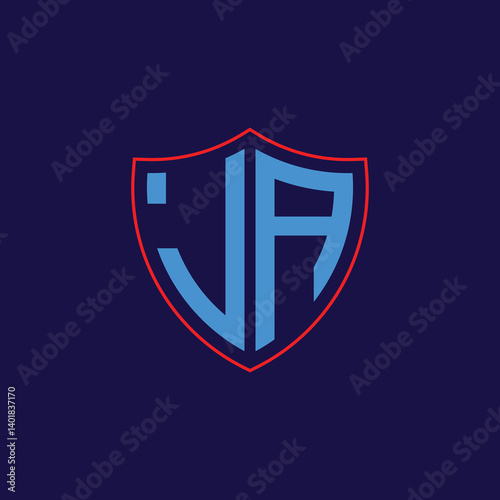 Free Download Corporate Shield Logo with Letter Combination - GFXLoad