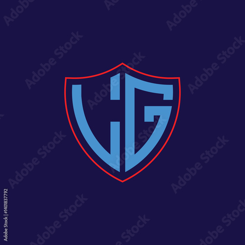 Free Download Corporate Shield Logo with Letter Combination - GFXLoad