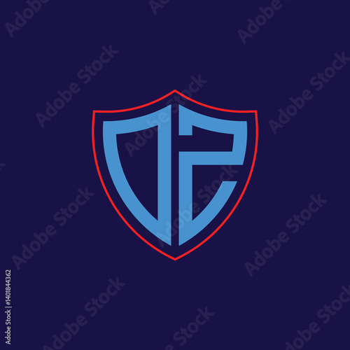 Free Download Corporate Shield Logo with Letter Combination - GFXLoad