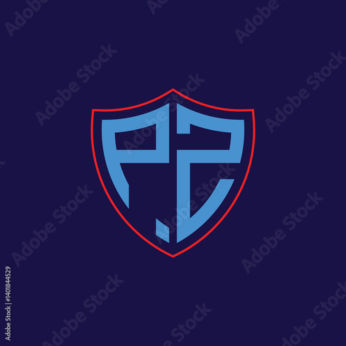 Free Download Corporate Shield Logo with Letter Combination - GFXLoad