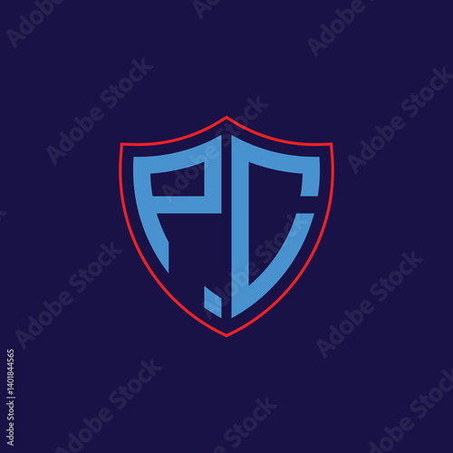 Free Download Corporate Shield Logo with Letter Combination - GFXLoad
