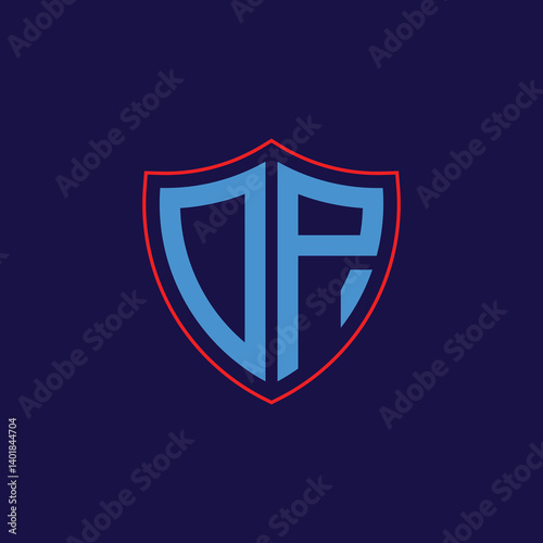 Free Download Corporate Shield Logo with Letter Combination - GFXLoad