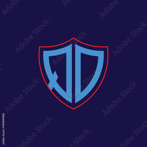 Free Download Corporate Shield Logo with Letter Combination - GFXLoad