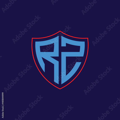 Free Download Corporate Shield Logo with Letter Combination - GFXLoad