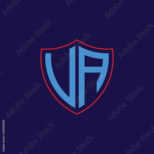Free Download Corporate Shield Logo with Letter Combination - GFXLoad