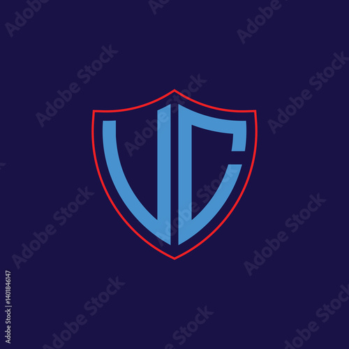 Free Download Corporate Shield Logo with Letter Combination - GFXLoad