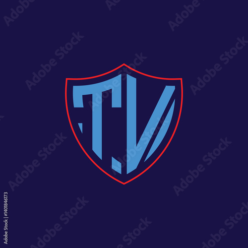 Free Download Corporate Shield Logo with Letter Combination - GFXLoad