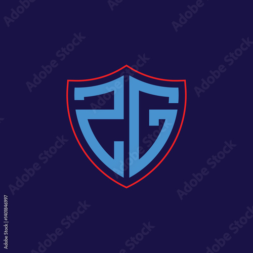 Free Download Corporate Shield Logo with Letter Combination - GFXLoad