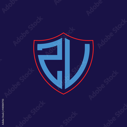 Free Download Corporate Shield Logo with Letter Combination - GFXLoad