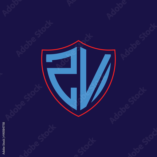 Free Download Corporate Shield Logo with Letter Combination - GFXLoad