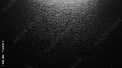 A dark, textured surface reflecting light, creating an abstract, moody atmosphere.