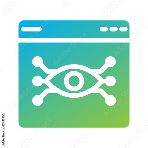 An eye representing visual preview or user interface inspection.