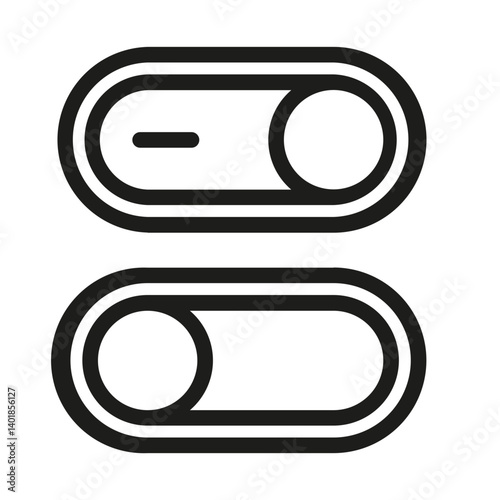A toggle switch icon for enabling or disabling features.