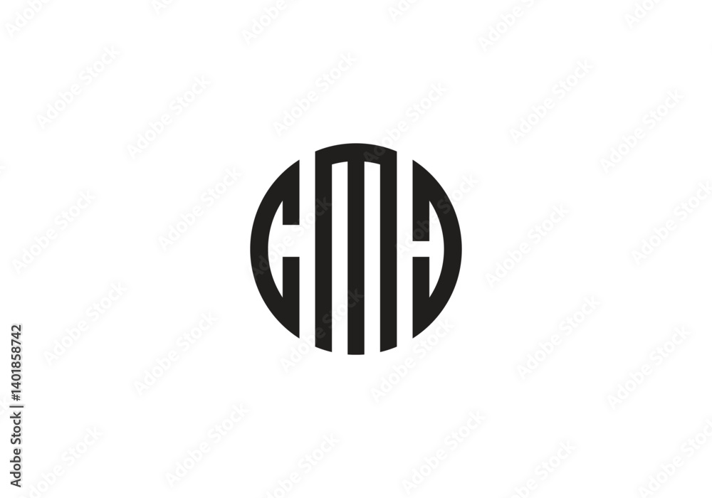 cmd circular monogram logo in black for modern brand identity cmd circular monogram logo in black for modern brand identity
