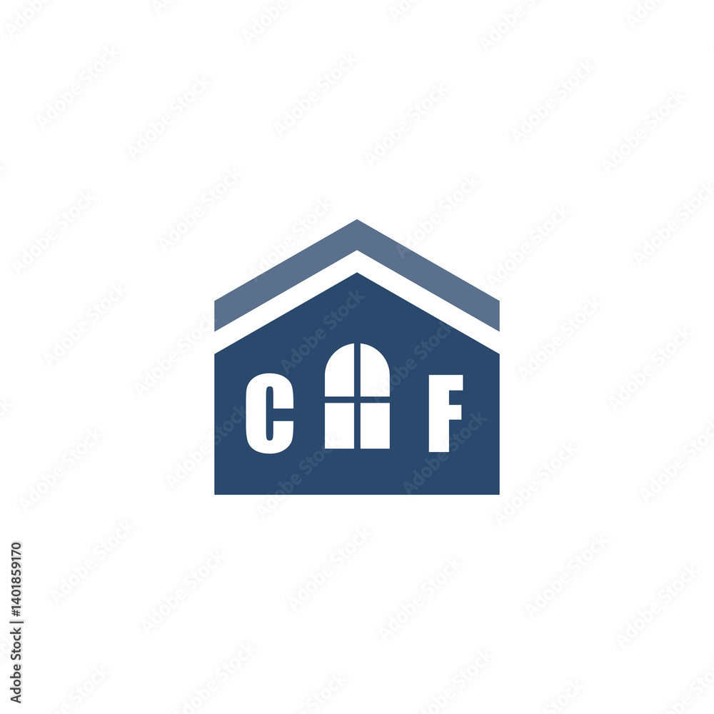 Modern Home Improvement Logo Design with Roof Icon Modern Home Improvement Logo Design with Roof Icon