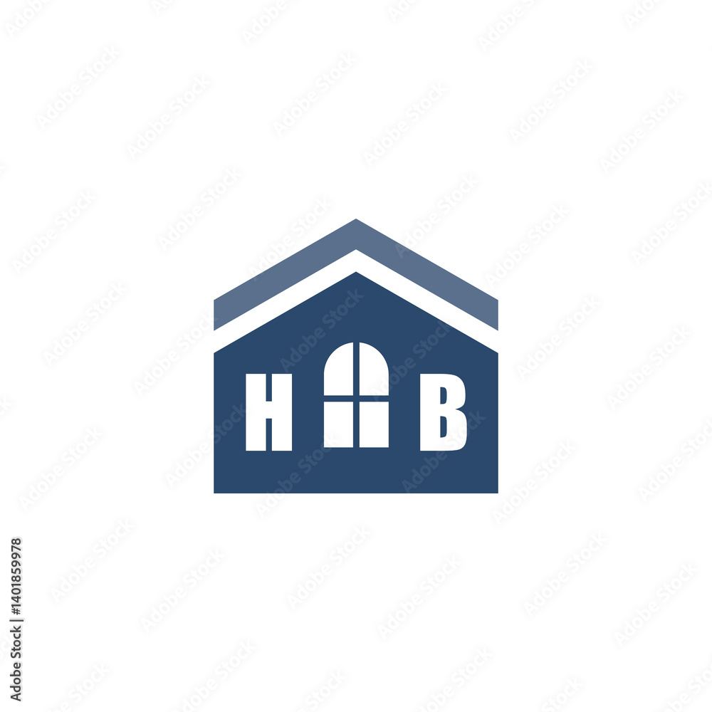 Modern Home Improvement Logo Design with Roof Icon Modern Home Improvement Logo Design with Roof Icon