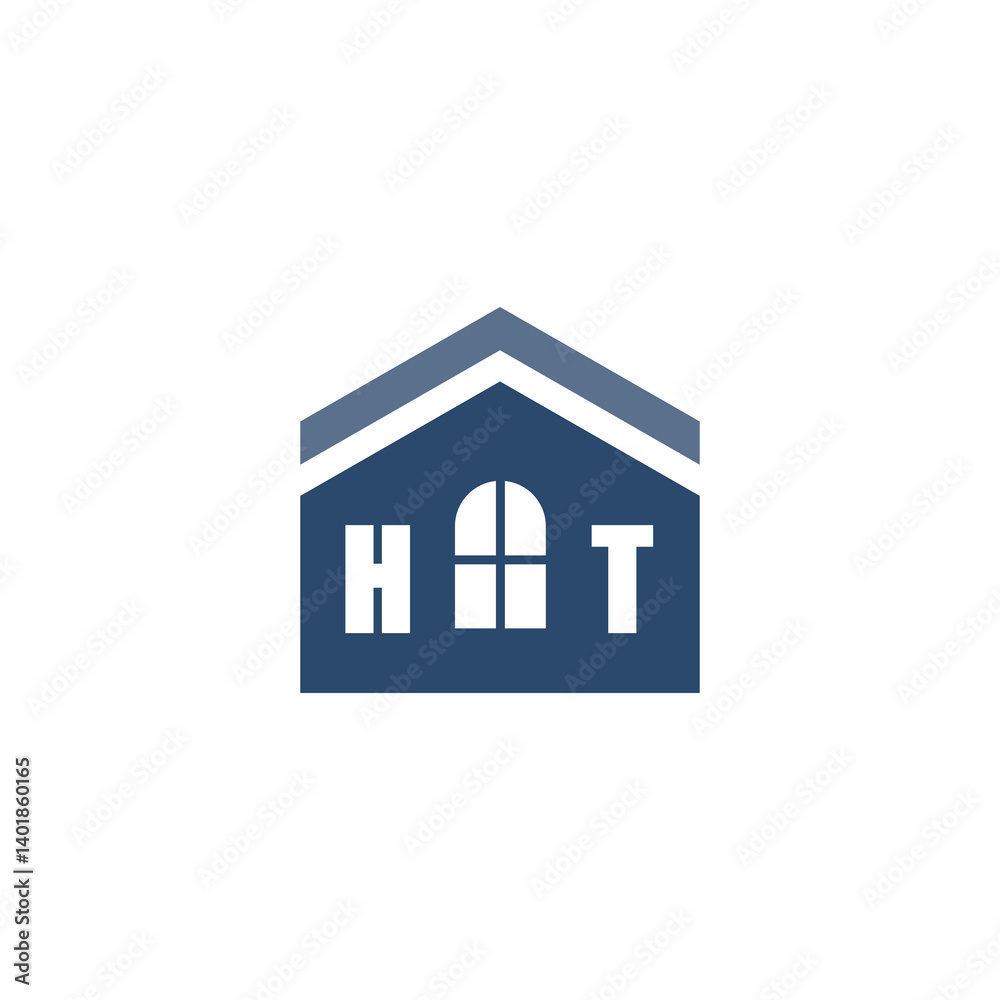 Modern Home Improvement Logo Design with Roof Icon Modern Home Improvement Logo Design with Roof Icon
