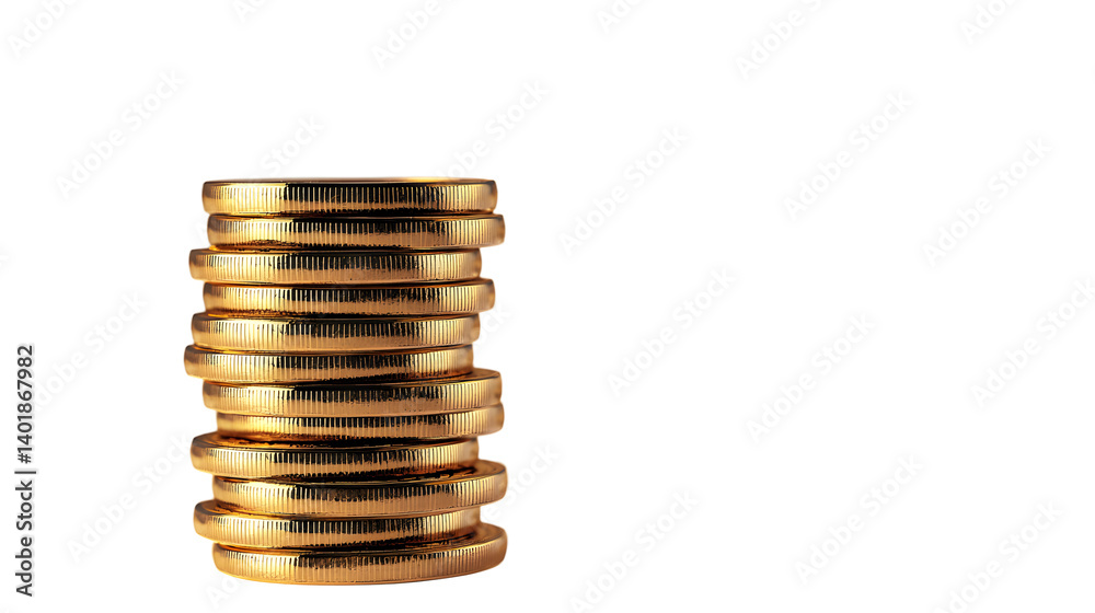 Bitcoins coins stack, concept of stock market exchange or financial technology - on white background
Bitcoins coins stack, concept of stock market exchange or financial technology - on white background