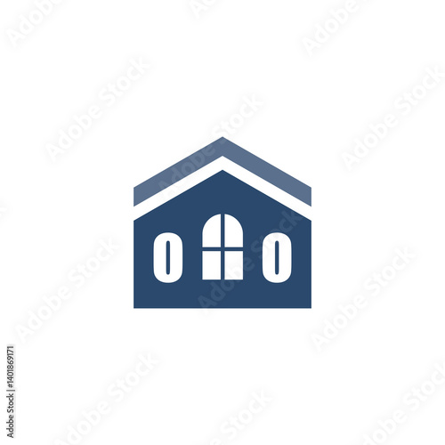 Modern Home Improvement Logo Design with Roof Icon