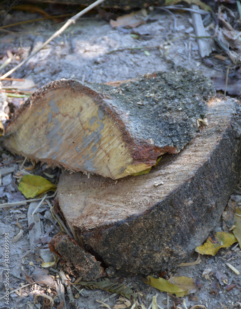 a closeup shot of a tree stump a closeup shot of a tree stump