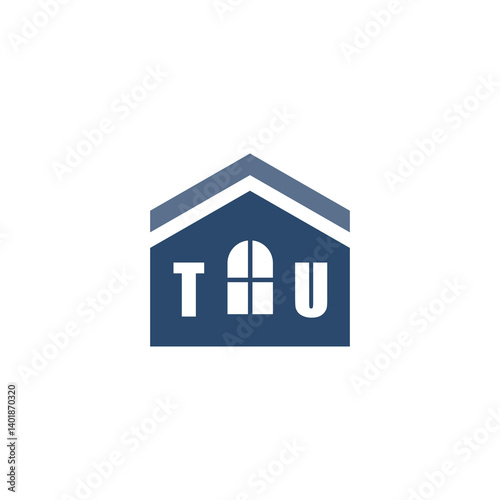 Modern Home Improvement Logo Design with Roof Icon