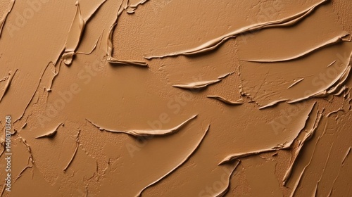 Close-up of a light beige liquid foundation texture.
