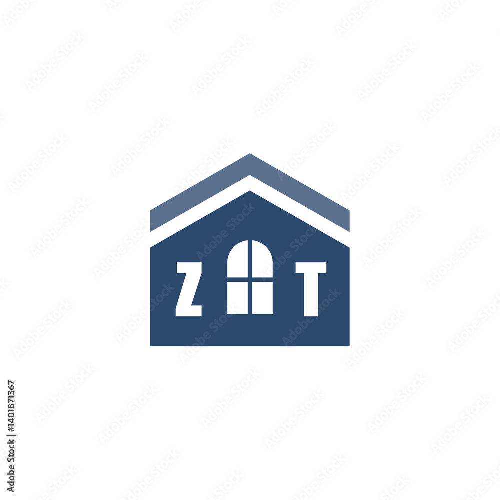 Modern Home Improvement Logo Design with Roof Icon Modern Home Improvement Logo Design with Roof Icon