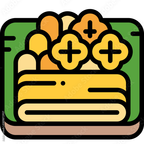 dessert filled outline icon