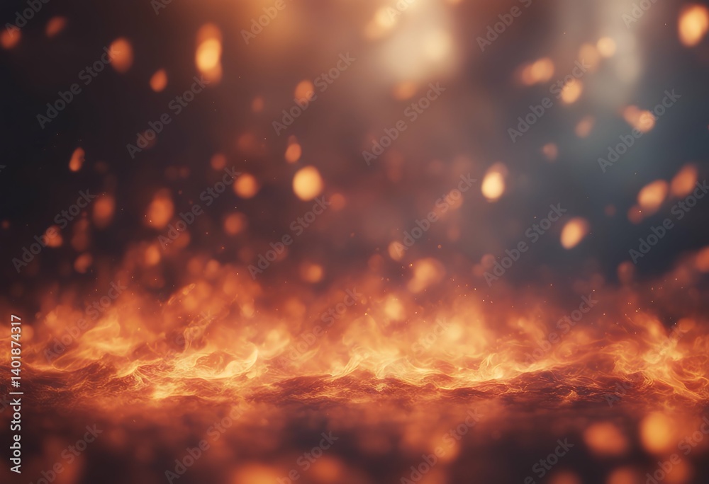 Naklejka premium abstract background fire orange paint textured wallpaper effect burn texture motion hot fog ember flying dark creativity fuel colours flash light design inferno yellow pattern smoke heat illustration