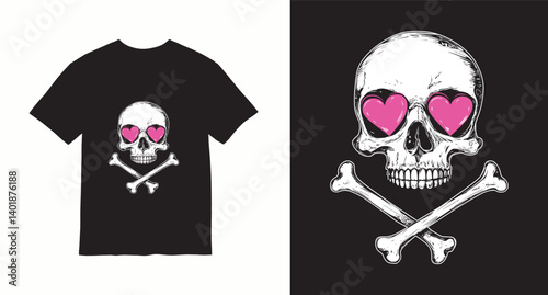 Graffiti skull graphic vector t-shirt design	
