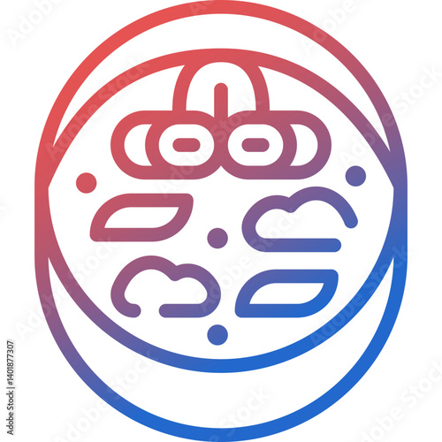 tom kha gai gradient line icon