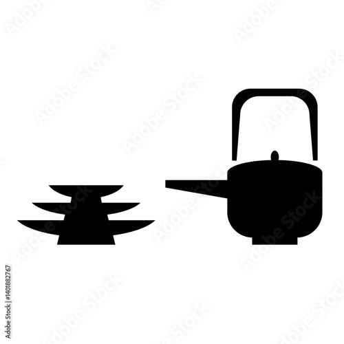 三段盃とお銚子