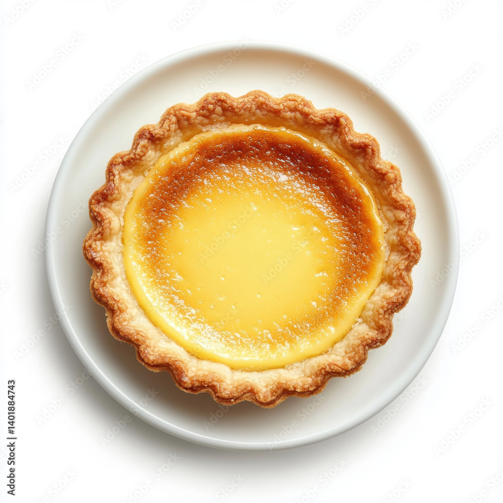 Apple pie on a white plate with a delicious crust and fresh fruit, perfect for a sweet dessert or snack