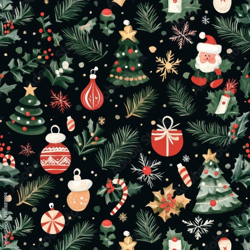 Festive Christmas Pattern (1) photo
