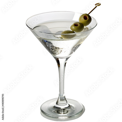 Martini isolated on transparent background