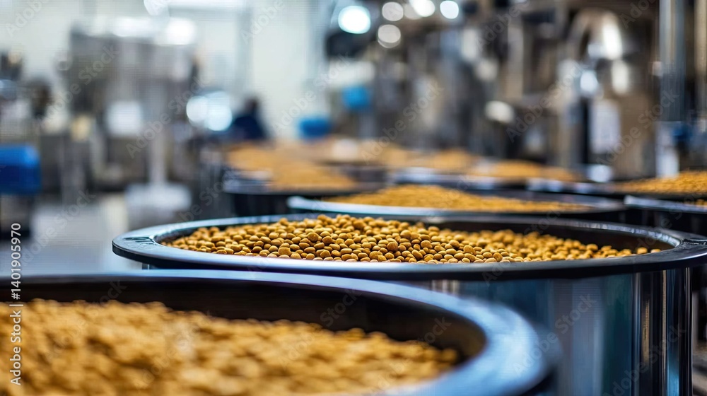 Pet food batch codes and tracking labels printed by automated labeler
