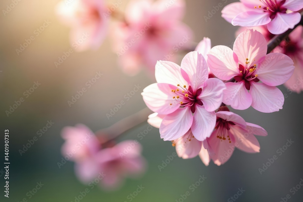 Delicate pink cherry blossoms, soft petals, gentle breeze , design, sakura, aesthetic Delicate pink cherry blossoms, soft petals, gentle breeze , design, sakura, aesthetic