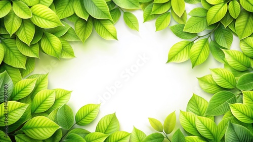 Obraz na płótnie Spring Green Leaves Background, Ecology Nature Protection, Fresh Plant Photography, Environmental Conservation Image w salonie