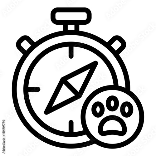 direction finder outline icon for hunter compass