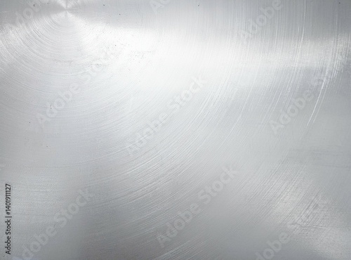 shiny grunge radial brushed aluminium texture scratched silver white metal surface background