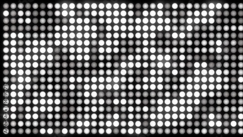 seamless glowing circular dots pattern abstract digital background in black and white tones ideal for motion graphics and modern displays	