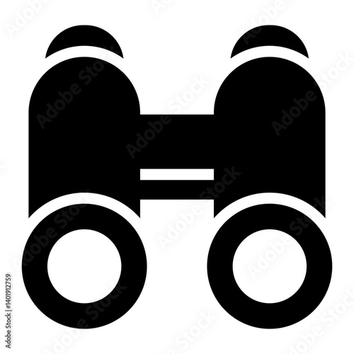 scouting vision glyph icon for outdoor binocular gear