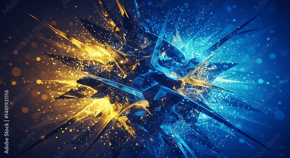 Fototapeta premium Celestial Fracture AI Generated