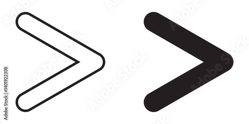 Direct right icon with clean, modern design. Ideal for navigation, UI/UX interfaces, maps, and directional signage. High-quality vector, fully scalable and easy to customize.